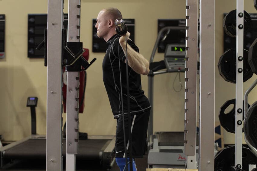 Box Squat with Bands