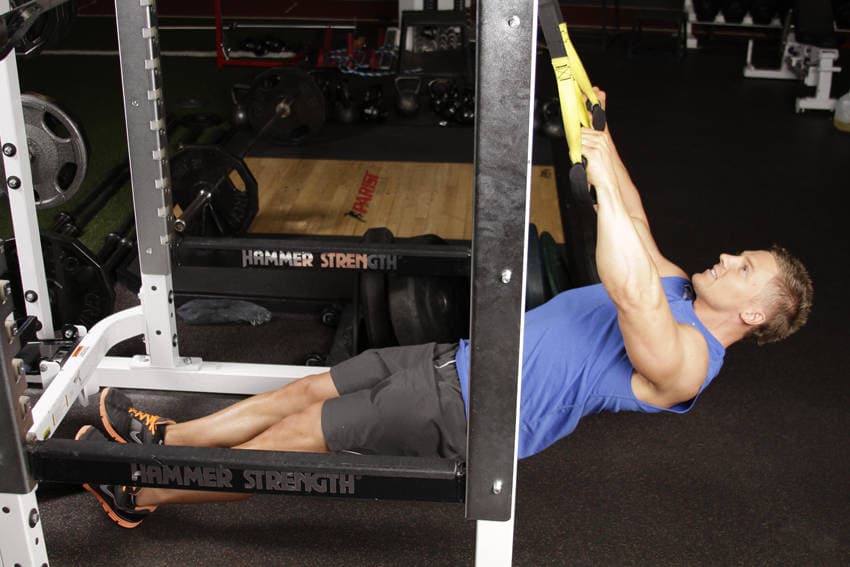 Inverted Row with Straps