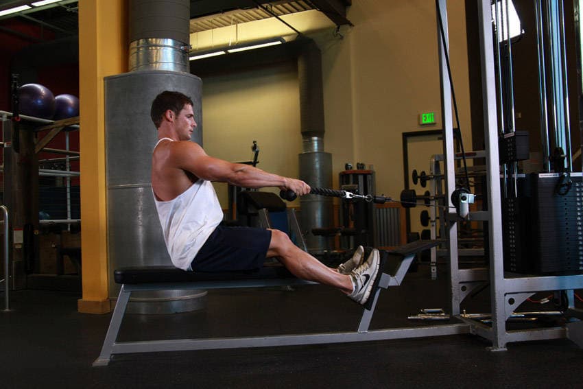 Low Pulley Row To Neck
