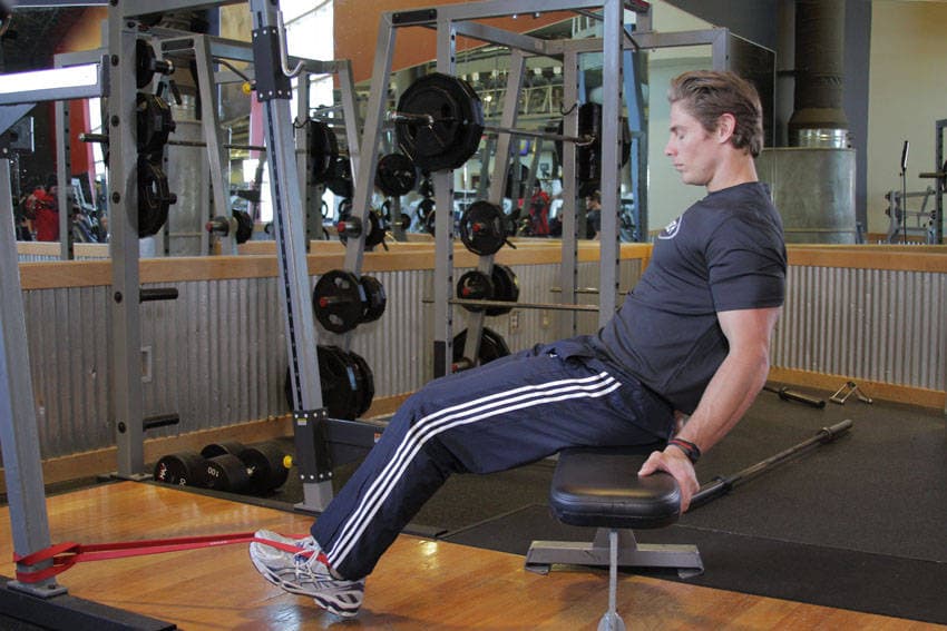 Seated Band Hamstring Curl